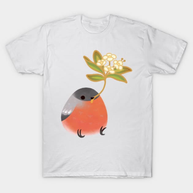 eurasian bullfinch2 T-Shirt by pikaole